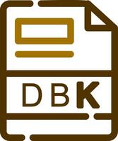 dbk kreativ ikon design vektor