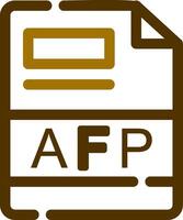 afp kreativ ikon design vektor