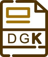 dgk kreativ ikon design vektor