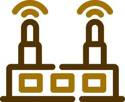 WLAN-Router kreatives Icon-Design vektor