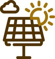 Solarpanel kreatives Icon-Design vektor