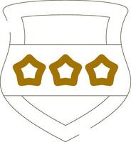 Polizei Schild kreativ Symbol Design vektor