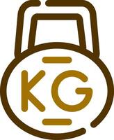 Kettlebell kreatives Icon-Design vektor