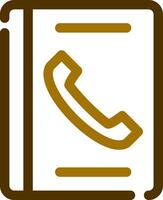 Telefonbuch kreatives Icon-Design vektor