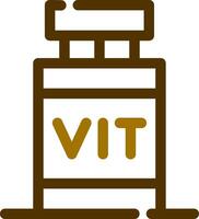 Vitamin kreatives Icon-Design vektor