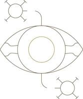 Auge Krankheit kreativ Symbol Design vektor