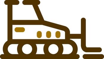 Bulldozer kreatives Icon-Design vektor