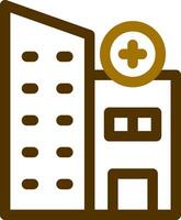 kreatives Icon-Design für Krankenhausimmobilien vektor