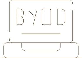 byod Tour kreativ Symbol Design vektor