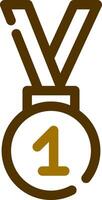 medalj kreativ ikon design vektor