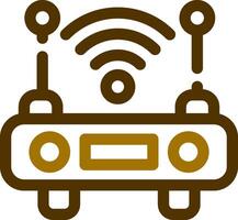 WLAN-Router kreatives Icon-Design vektor