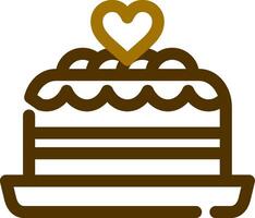 Kuchen kreatives Icon-Design vektor