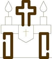 Altar kreativ Symbol Design vektor