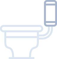 Toilette kreatives Icon-Design vektor