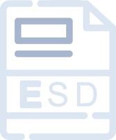 esd kreativ Symbol Design vektor