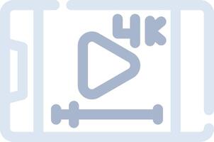 Video-Streaming kreatives Icon-Design vektor