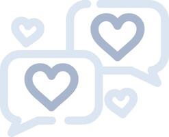 liebe Chat kreatives Icon-Design vektor