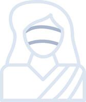 Lady Justice kreatives Icon-Design vektor