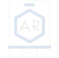 ar App kreativ Symbol Design vektor