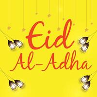 eid ul adha Mubarak Hintergrund Design vektor