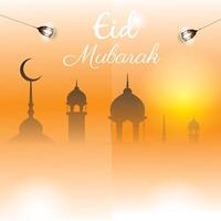 Eid Mubarak Hintergrund Design vektor
