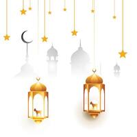 eid al adha und eid al fitr Mubarak Hintergrund Design vektor