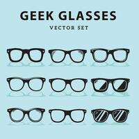 kostenlos Vektor Geek Brille Sammlung