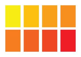 rot Farbe Kombination Palette mit Orange und Gelb Vektor Illustration