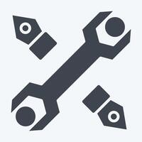 ikon webb. relaterad till social nätverk symbol. glyf stil. enkel design illustration vektor