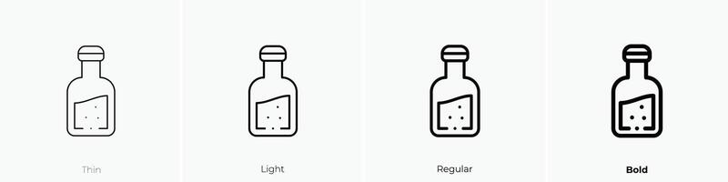 orujo Symbol. dünn, Licht, regulär und Fett gedruckt Stil Design isoliert auf Weiß Hintergrund vektor