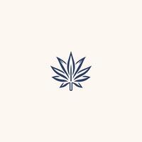 ai genererad cannabis logotyp design ikon vektor mall