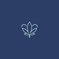 ai generiert Cannabis Logo Design Symbol Vektor Vorlage