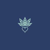 ai generiert Cannabis Logo Design Symbol Vektor Vorlage