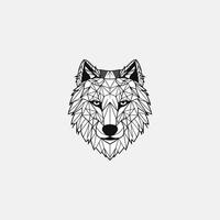 ai generiert geometrisch bunt Wolf Logo Vektor Symbol Design Vorlage