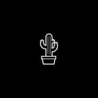 ai generiert Kaktus Logo Vektor Symbol Design eben