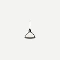 ai genererad hängsmycke hängande lampa vektor logotyp design