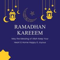 Ramadan kareem , Illustration mit Kalligraphie , Vektor Objekt Logo ist ein Abzeichen zum Ihre Design
