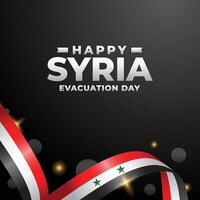 Syrien Evakuierung Tag Design Illustration Sammlung vektor