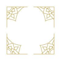 Mandala Hochzeit Ornament Gold Vektor Design