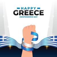 Griechenland Unabhängigkeit Tag Design Illustration Sammlung vektor