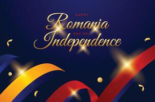 Rumänien Unabhängigkeit Tag Design Illustration Sammlung vektor