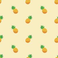 Hand gezeichnet Ananas Vektor nahtlos Muster