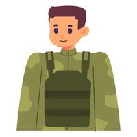 vektor illustration av soldat avatar