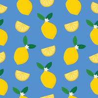 söt gul citron- hand dragen sömlös mönster vektor illustration för dekorera inbjudan hälsning födelsedag fest firande bröllop kort affisch baner textil- tapet papper slå in bakgrund
