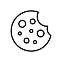 Kekse Symbol Vektor Design Vorlage im Weiß Hintergrund