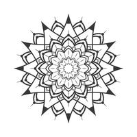 Zier Luxus Mandala Muster Design vektor