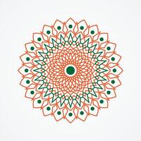 färgrik blommig mandala design illustration vektor