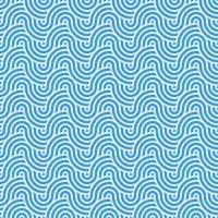 nahtlos Blau geometrisch japanisch Kreise Muster vektor