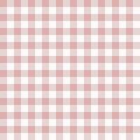 nahtlos wiederholen Rosa und Weiß Büffel Plaid Muster vektor