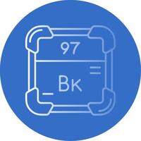 Berkelium Gradient Linie Kreis Symbol vektor